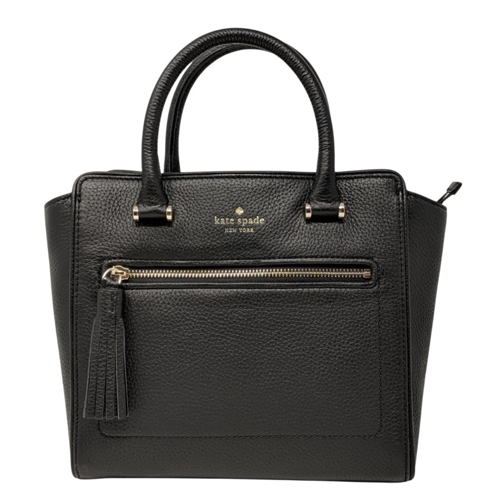 Kate Spade New York Chester Street Small Allyn Satchel Bag black leather